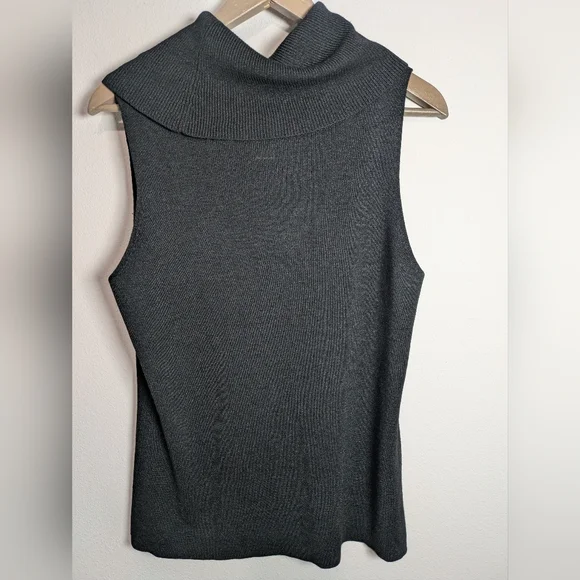 Alfani 100% Silk Black Cowl Neck Blouse Sleeveless Tank Top XL Women's - Picture 5 of 5